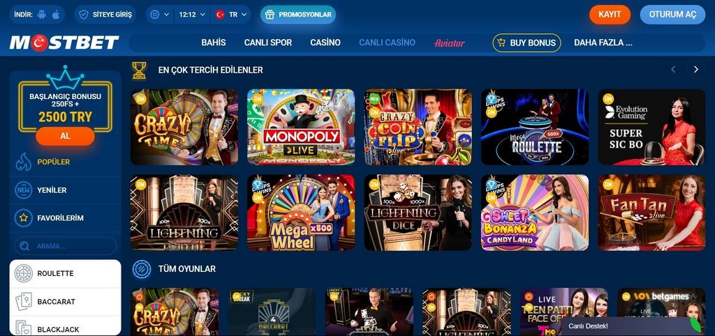 Mostbet Bonusları və Promosyonları